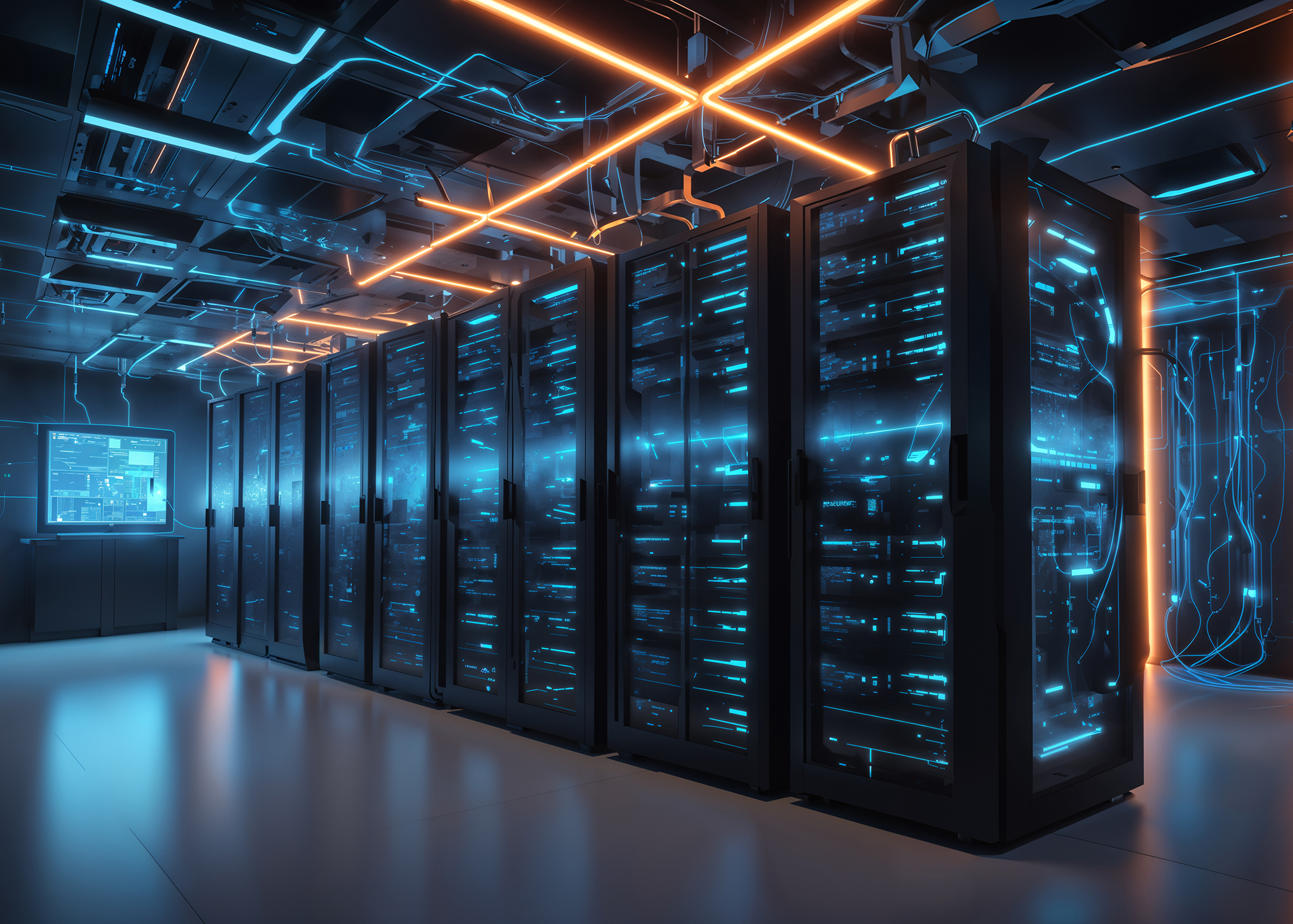 Abstract cybersecurity concept design